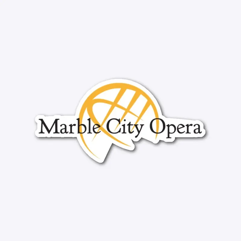 Marble City Opera Merch - Black Letters